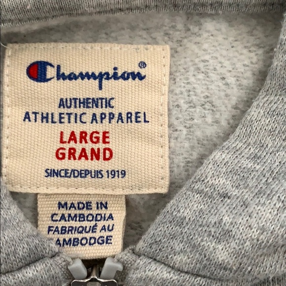grey champion zip up hoodie - Picture 4 of 4